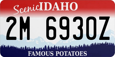 ID license plate 2M6930Z