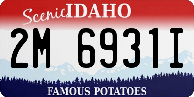 ID license plate 2M6931I