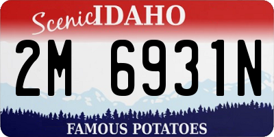 ID license plate 2M6931N