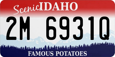 ID license plate 2M6931Q