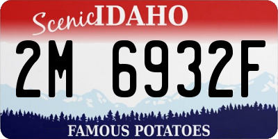 ID license plate 2M6932F