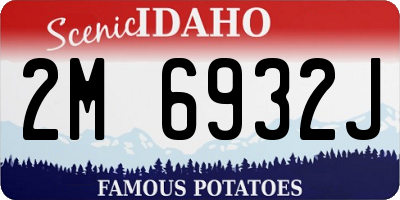 ID license plate 2M6932J