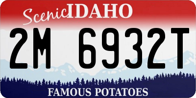 ID license plate 2M6932T