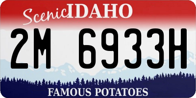 ID license plate 2M6933H