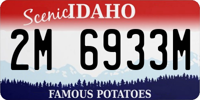 ID license plate 2M6933M