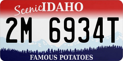 ID license plate 2M6934T