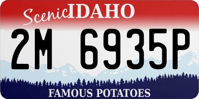 ID license plate 2M6935P