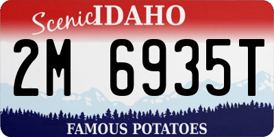 ID license plate 2M6935T