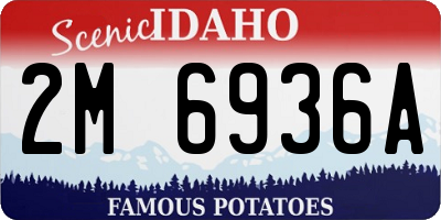ID license plate 2M6936A