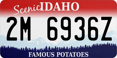 ID license plate 2M6936Z