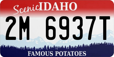 ID license plate 2M6937T