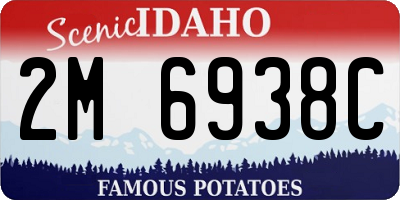 ID license plate 2M6938C