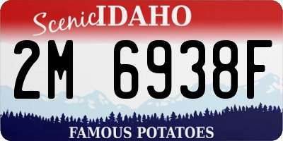 ID license plate 2M6938F