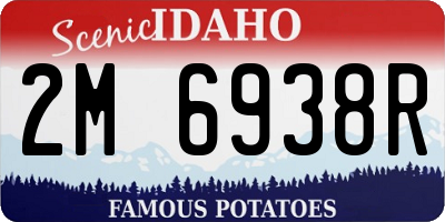 ID license plate 2M6938R
