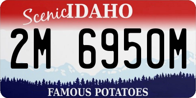 ID license plate 2M6950M