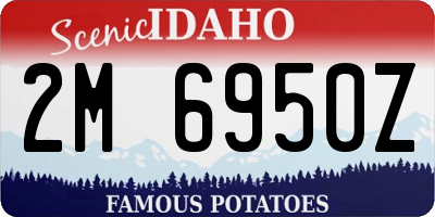 ID license plate 2M6950Z