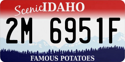 ID license plate 2M6951F