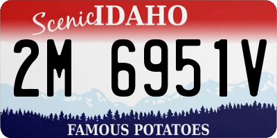 ID license plate 2M6951V