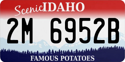 ID license plate 2M6952B
