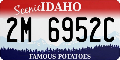 ID license plate 2M6952C