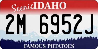 ID license plate 2M6952J