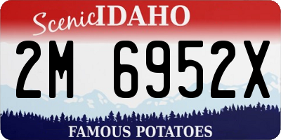 ID license plate 2M6952X