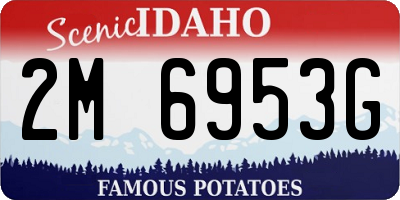 ID license plate 2M6953G