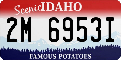 ID license plate 2M6953I