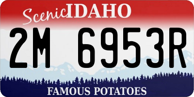 ID license plate 2M6953R