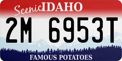 ID license plate 2M6953T
