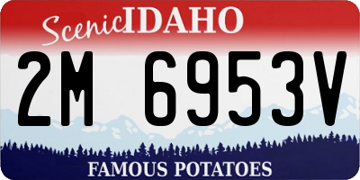 ID license plate 2M6953V