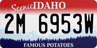 ID license plate 2M6953W