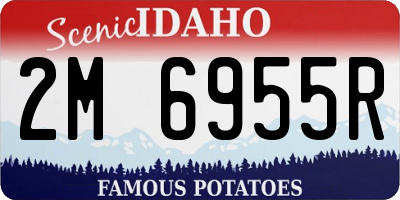 ID license plate 2M6955R