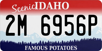 ID license plate 2M6956P