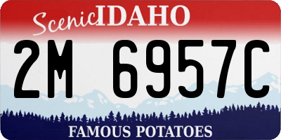 ID license plate 2M6957C