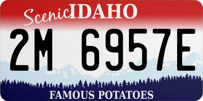 ID license plate 2M6957E