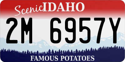 ID license plate 2M6957Y