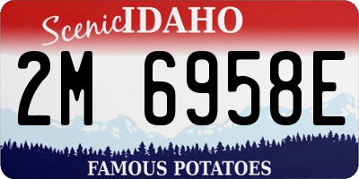 ID license plate 2M6958E