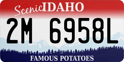 ID license plate 2M6958L