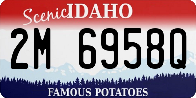 ID license plate 2M6958Q