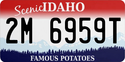 ID license plate 2M6959T