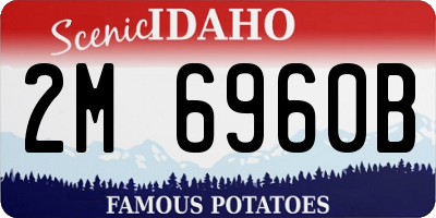 ID license plate 2M6960B