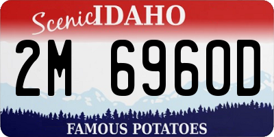 ID license plate 2M6960D