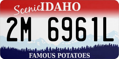 ID license plate 2M6961L