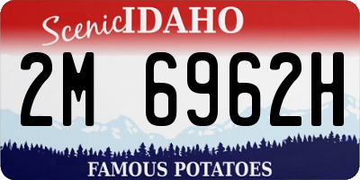 ID license plate 2M6962H