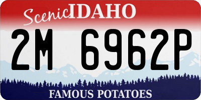 ID license plate 2M6962P