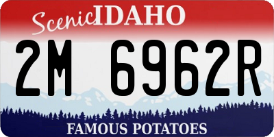 ID license plate 2M6962R