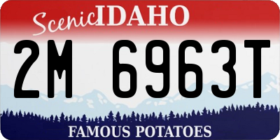 ID license plate 2M6963T