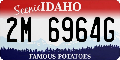 ID license plate 2M6964G