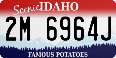 ID license plate 2M6964J